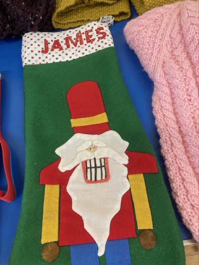 Christmas stocking made by Jackie N